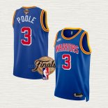 Camiseta Jordan Poole NO 3 Golden State Warriors Classic 2022 NBA Finals Azul