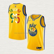 Camiseta Juan Toscano-Anderson NO 95 Golden State Warriors Statement Royal Special Mexico Edition 2022 Oro