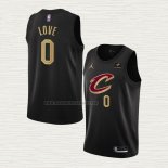Camiseta Kevin Love NO 0 Cleveland Cavaliers Statement 2022-23 Negro