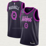 Camiseta NO 0 Minnesota Timberwolves Ciudad 2018-19 Violeta D'angelo Russell