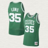 Camiseta Reggie Lewis NO 35 Boston Celtics Mitchell & Ness 1987-88 Verde