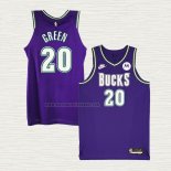 Camiseta A.C. Green NO 20 Milwaukee Bucks Classic 2022-23 Violeta