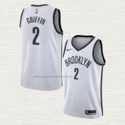 Camiseta Blake Griffin NO 2 Brooklyn Nets Association 2020 Blanco