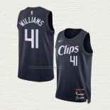 Camiseta Bryson Williams NO 41 Los Angeles Clippers Ciudad 2023-24 Azul