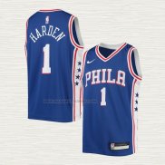 Camiseta James Harden NO 1 Nino Philadelphia 76ers Icon Azul