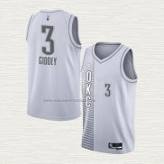 Camiseta Josh Giddey NO 3 Oklahoma City Thunder Ciudad 2021-22 Blanco