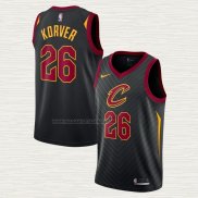 Camiseta Kyle Korver NO 26 Cleveland Cavaliers Statement Negro