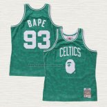 Camiseta NO 93 Boston Celtics Hardwood Classic Bape Verde