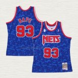 Camiseta NO 93 Brooklyn Nets Hardwood Classic Bape Azul