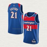 Camiseta Daniel Gafford NO 21 Washington Wizards Ciudad 2021-22 Azul