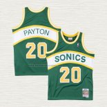 Camiseta Gary Payton NO 20 Seattle SuperSonics Retro Historic Verde