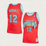 Camiseta Ja Morant NO 12 Memphis Grizzlies Mitchell & Ness 1998-99 Rojo