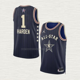Camiseta James Harden NO 1 Los Angeles Clippers All Star 2024 Azul