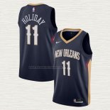 Camiseta Jrue Holiday NO 11 New Orleans Pelicans Icon 2020-21 Azul