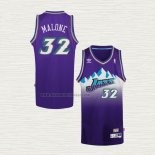Camiseta Karl Malone NO 32 Utah Jazz Retro Violeta