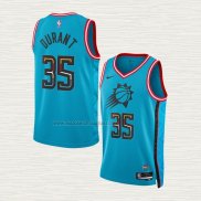 Camiseta Kevin Durant NO 35 Phoenix Suns Ciudad 2022-23 Azul
