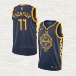 Camiseta Klay Thompson NO 11 Golden State Warriors Ciudad 2018-19 Azul