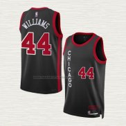 Camiseta Patrick Williams NO 44 Chicago Bulls Ciudad 2023-24 Negro