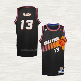 Camiseta Steve Nash NO 13 Phoenix Suns Retro Negro