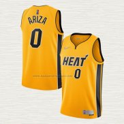 Camiseta Trevor Ariza NO 0 Miami Heat Earned 2020-21 Oro