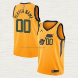 Camiseta Utah Jazz Personalizada Statement Amarillo