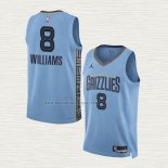 Camiseta Ziaire Williams NO 8 Memphis Grizzlies Statement 2022-23 Azul