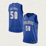 Camiseta Cole Anthony NO 50 Orlando Magic Statement Edition Azul