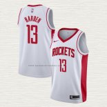 Camiseta James Harden NO 13 Houston Rockets Association Blanco