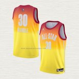 Camiseta Julius Randle NO 30 New York Knicks All Star 2023 Naranja