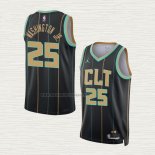 Camiseta P.J. Washington JR. NO 25 Charlotte Hornets Ciudad 2022-23 Negro