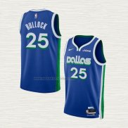 Camiseta Reggie Bullock NO 25 Dallas Mavericks Ciudad 2022-23 Azul