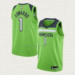Camiseta Anthony Edwards NO 1 Minnesota Timberwolves Statement 2020-21 Verde