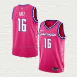 Camiseta Anthony Gill NO 16 Washington Wizards Ciudad 2022-23 Rosa