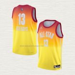 Camiseta Bam Adebayo NO 13 Miami Heat All Star 2023 Naranja