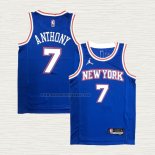 Camiseta Carmelo Anthony NO 7 New York Knicks Statement 2020-21 Azul
