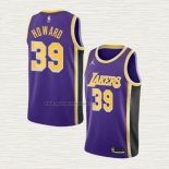 Camiseta Dwight Howard NO 39 Los Angeles Lakers Statement 2021-22 Violeta