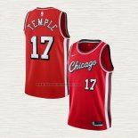Camiseta Garrett Temple NO 17 Chicago Bulls Ciudad 2021-22 Rojo