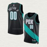Camiseta Gary Payton II NO 00 Portland Trail Blazers Ciudad 2022-23 Negro