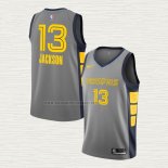 Camiseta Jaren Jackson Jr. NO 13 Memphis Grizzlies Ciudad Gris