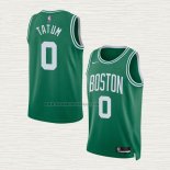 Camiseta Jayson Tatum NO 0 Boston Celtics Icon 2022-23 Verde