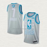 Camiseta Kevin Durant NO 7 Brooklyn Nets All Star 2022 Gris