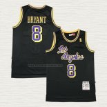 Camiseta Kobe Bryant NO 8 Los Angeles Lakers Retro Negro