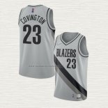 Camiseta Robert Covington NO 23 Portland Trail Blazers Earned 2020-21 Gris