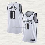 Camiseta Ben Simmons NO 10 Brooklyn Nets Association 2020 Blanco