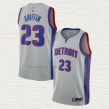 Camiseta Blake Griffin NO 23 Detroit Pistons Statement 2020-21 Gris