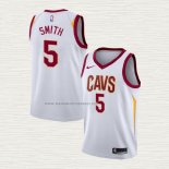 Camiseta Dennis Smith NO 5 Cleveland Cavaliers Association 2017-18 Blanco