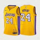 Camiseta Kobe Bryant NO 24 Nino Los Angeles Lakers Retirement 2017-2018 Oro