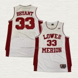 Camiseta Kobe Bryant NO 33 Lower Merion Blanco