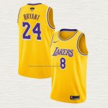 Camiseta Kobe Bryant NO 8 24 Los Angeles Lakers Amarillo