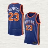 Camiseta Mitchell Robinson NO 23 New York Knicks Ciudad 2023-24 Azul